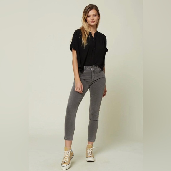 ONeill Skinny Jeans NEW Womens Size 0 Waist 24 Smoke Grey Anthony - Picture 2 of 16